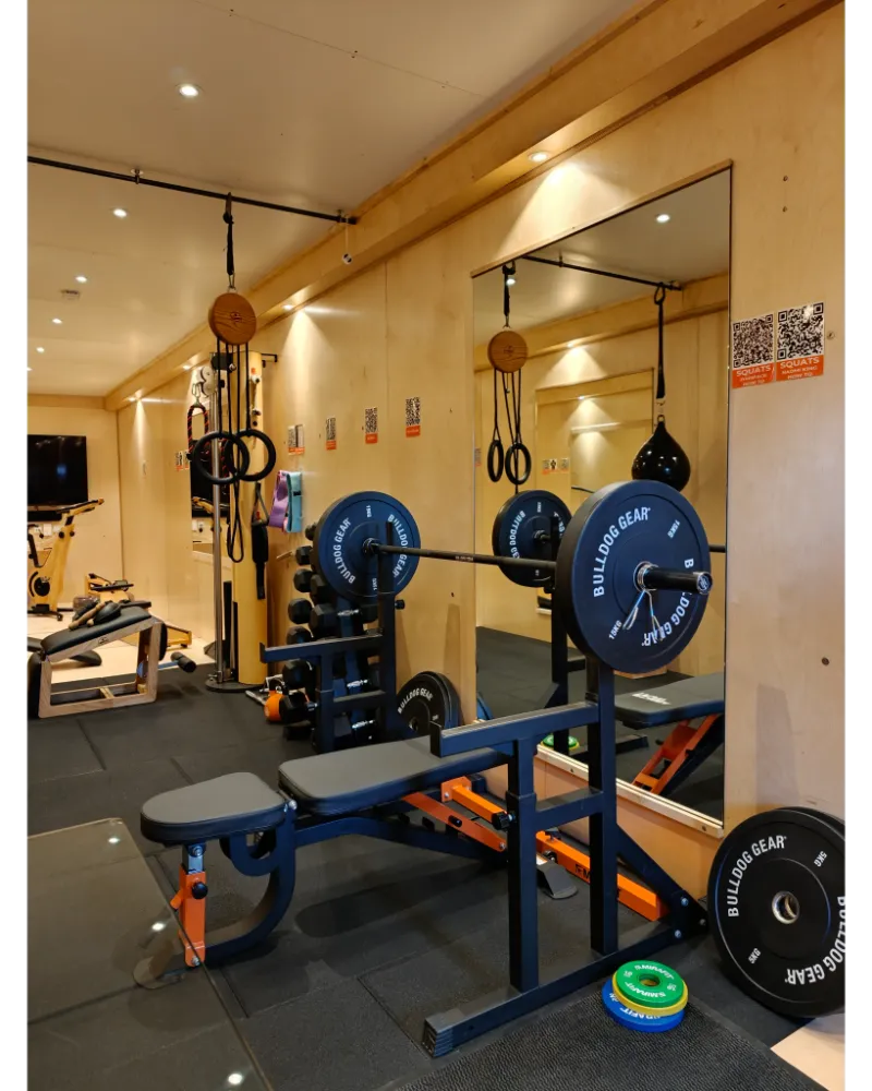 JymSpace Kineton Squat Rack and Weight bench